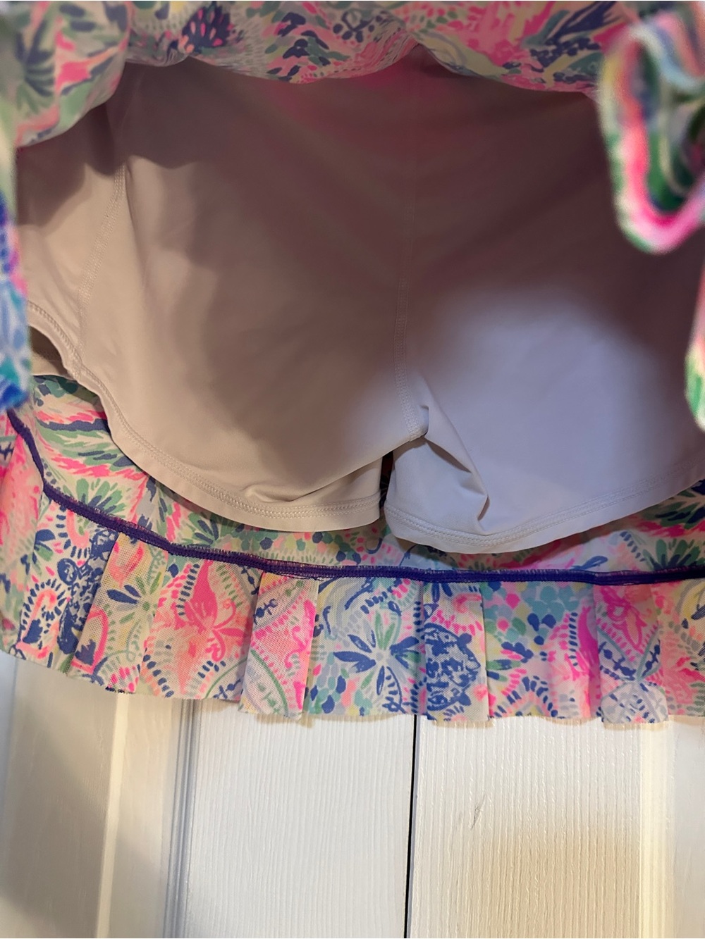 Lilly Pulitzer Luxletic Meryl Azelie Skort Dancing On The Deck Rare - Picture 4 of 5